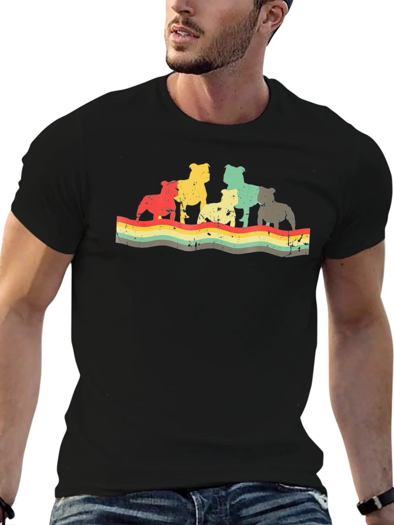Retro Bulldog Graphic Tee