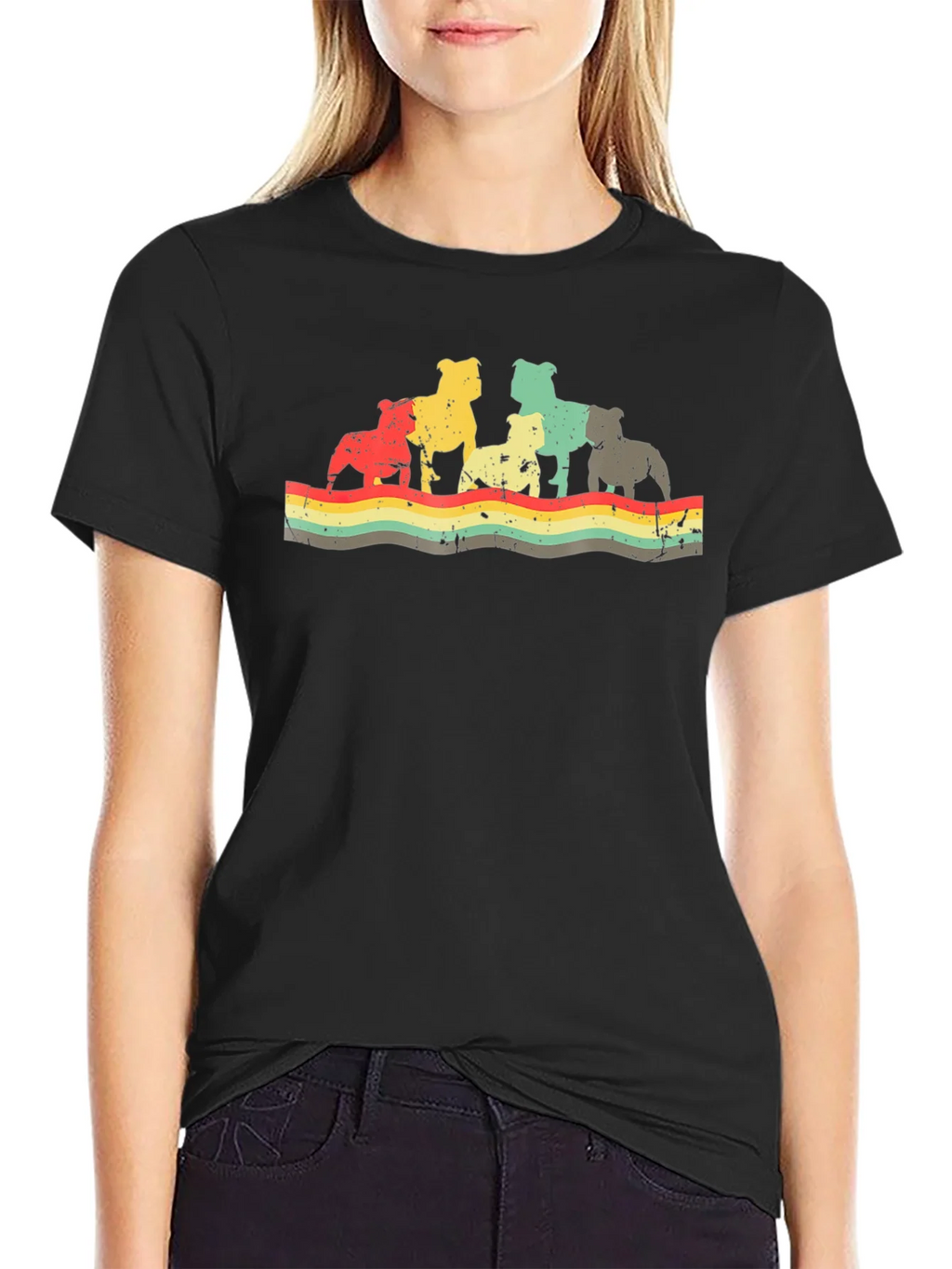 Retro Bulldog Graphic Tee