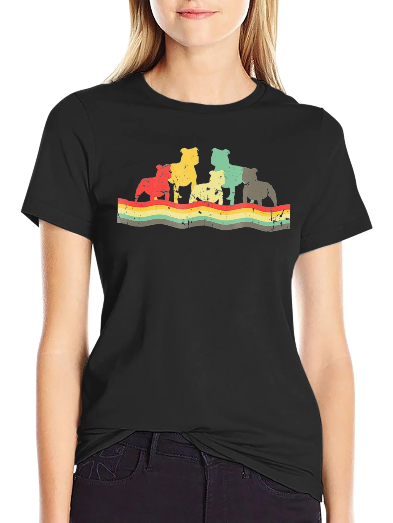 Retro Bulldog Graphic Tee
