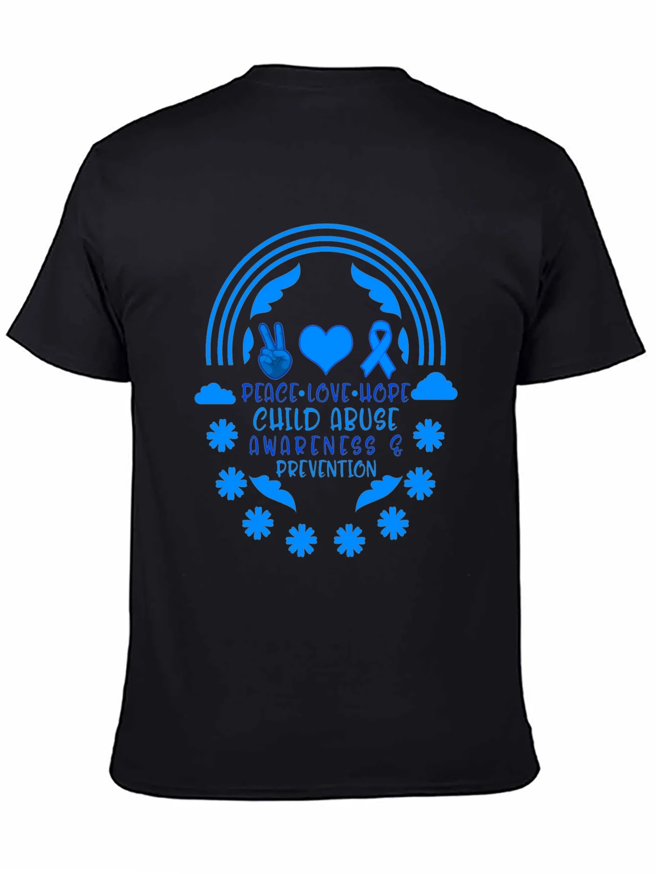 Child Abuse Awareness Tee - Peace Love Hope