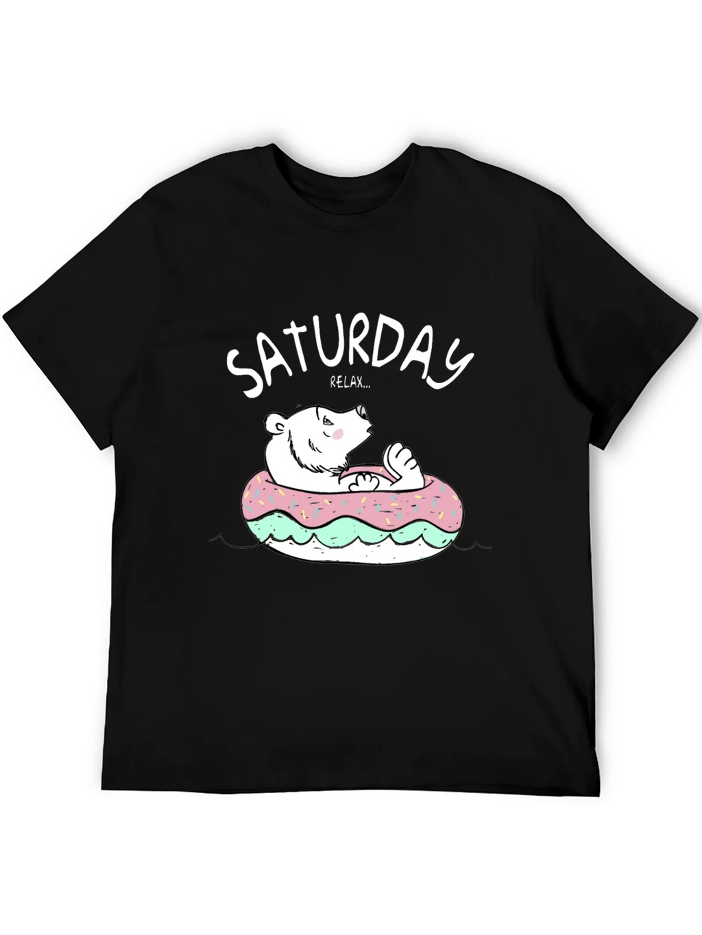 Saturday Relax Bear Donut T-Shirt