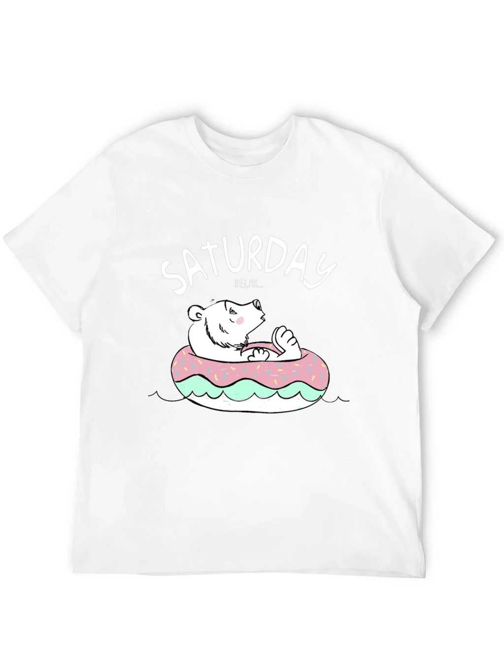 Saturday Relax Bear Donut T-Shirt
