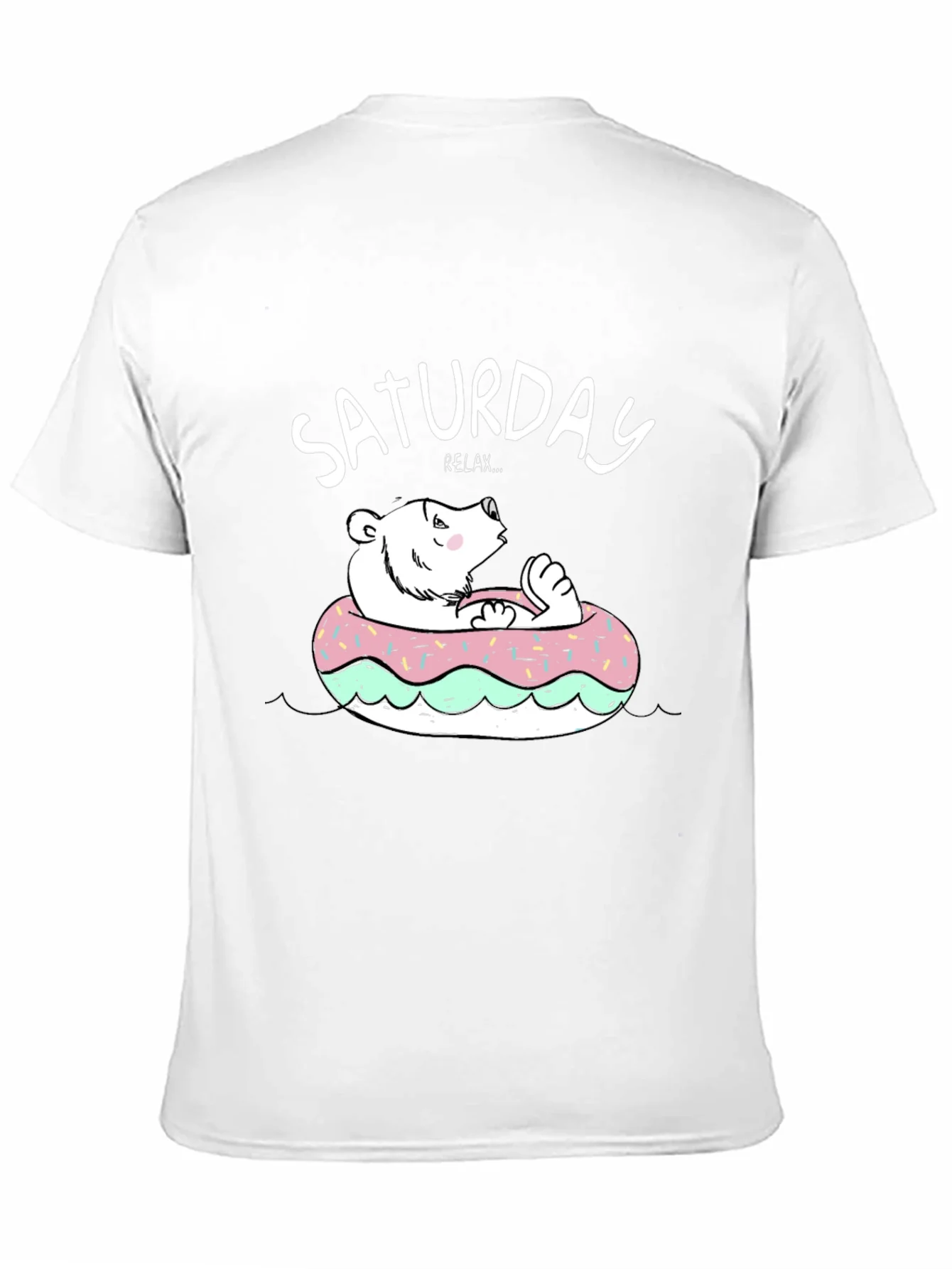 Saturday Relax Bear Donut T-Shirt