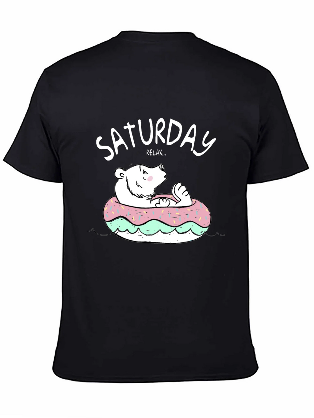 Saturday Relax Bear Donut T-Shirt