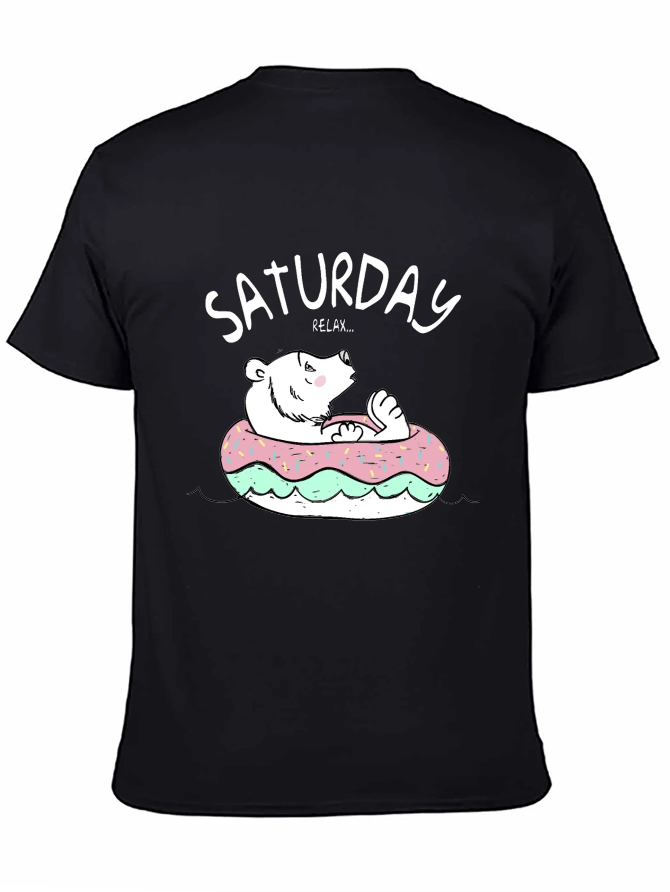 Saturday Relax Bear Donut T-Shirt
