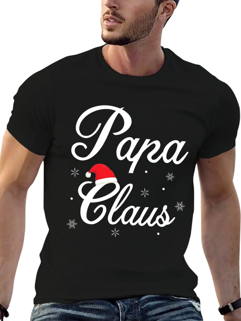 Papa Claus Holiday T-Shirt - Festive Christmas Tee
