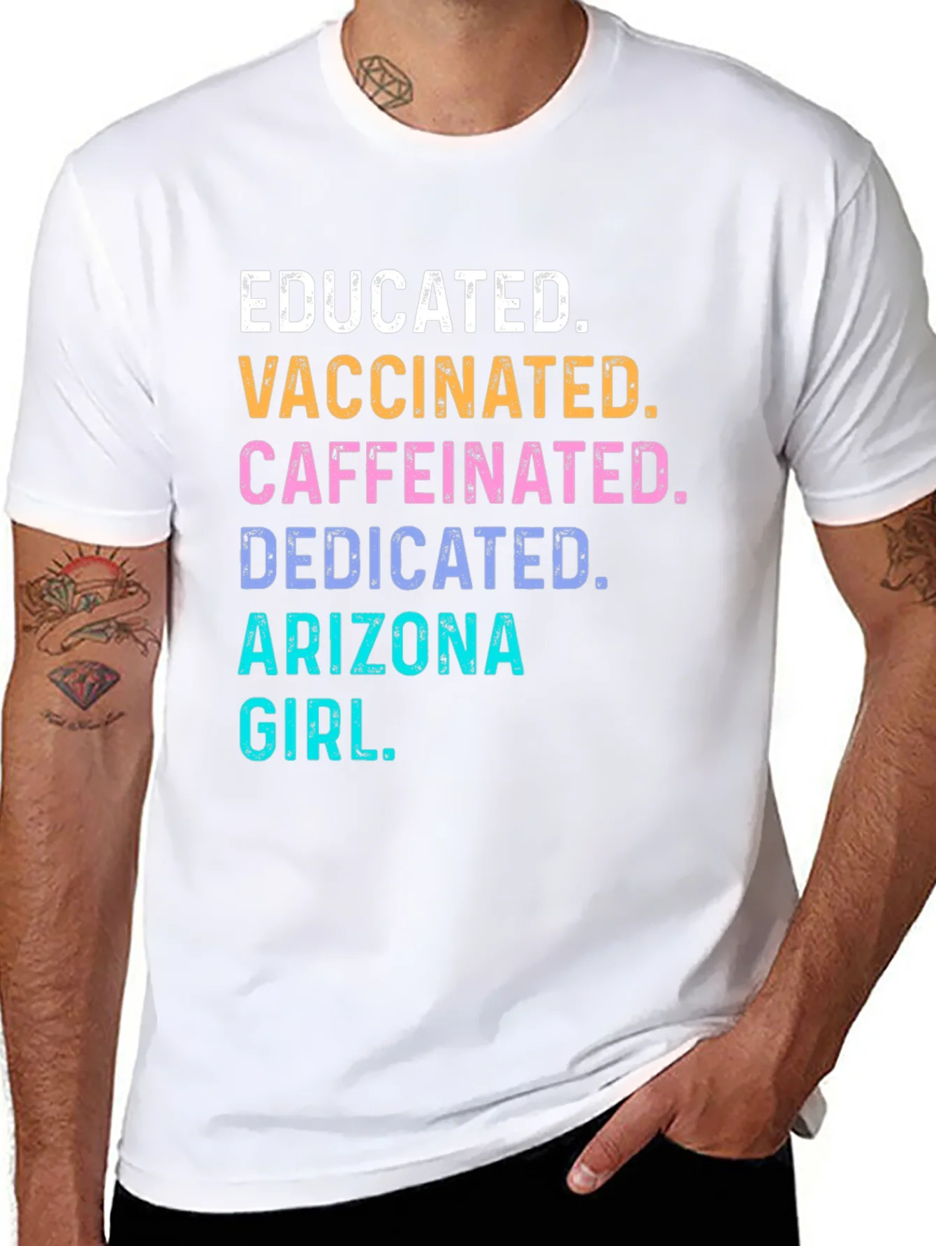 Educated Vaccinated Arizona Girl T-Shirt