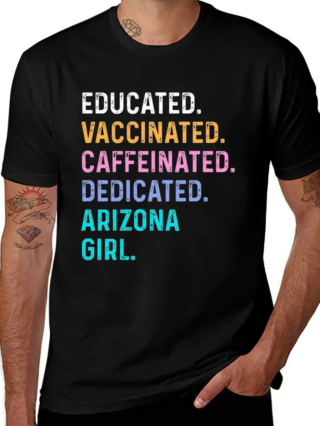 Educated Vaccinated Arizona Girl T-Shirt