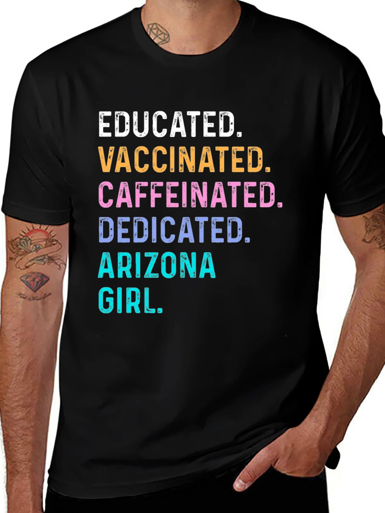Educated Vaccinated Arizona Girl T-Shirt