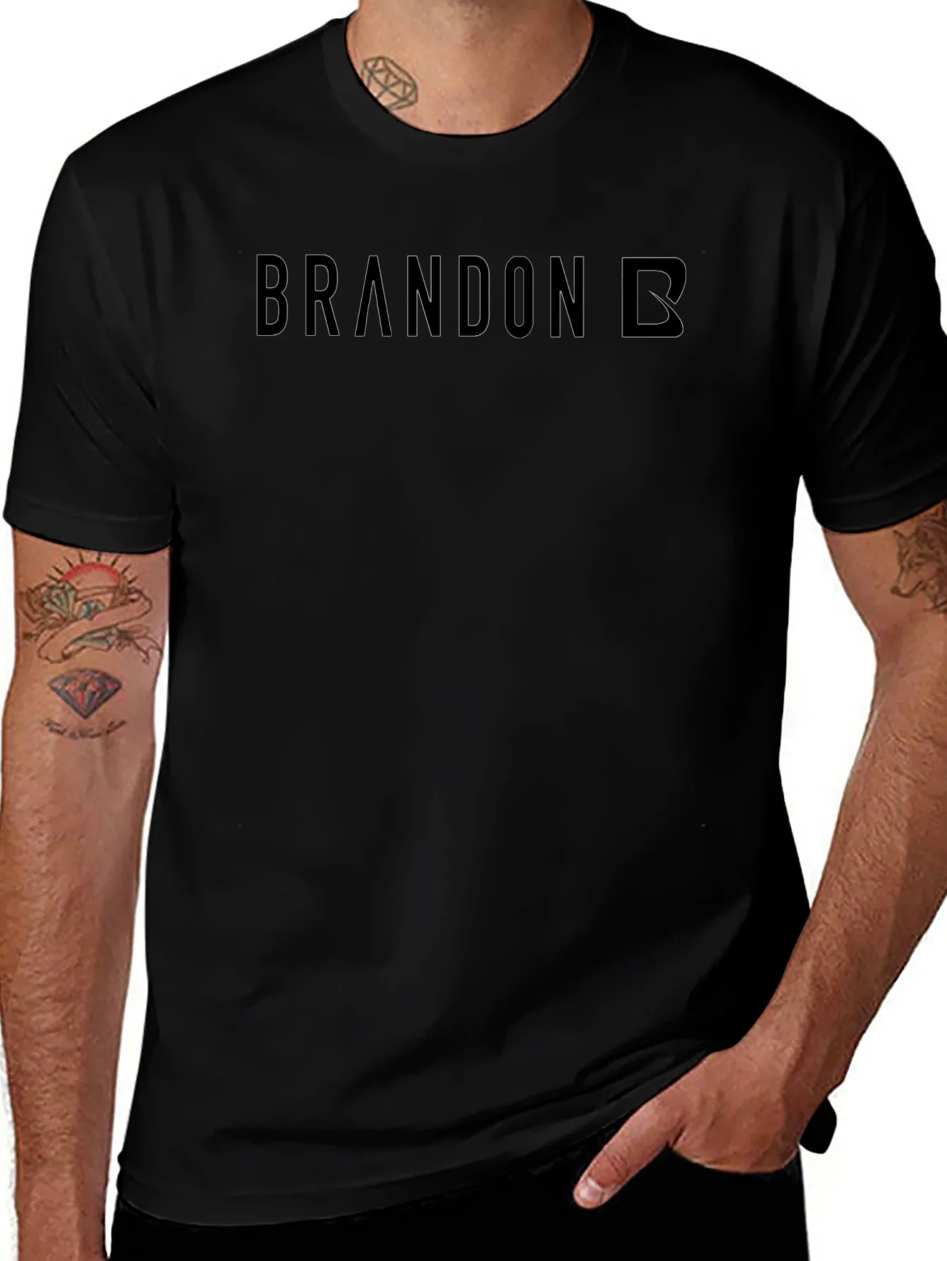 Brandon B Black T-Shirt - Stylish and Comfortable
