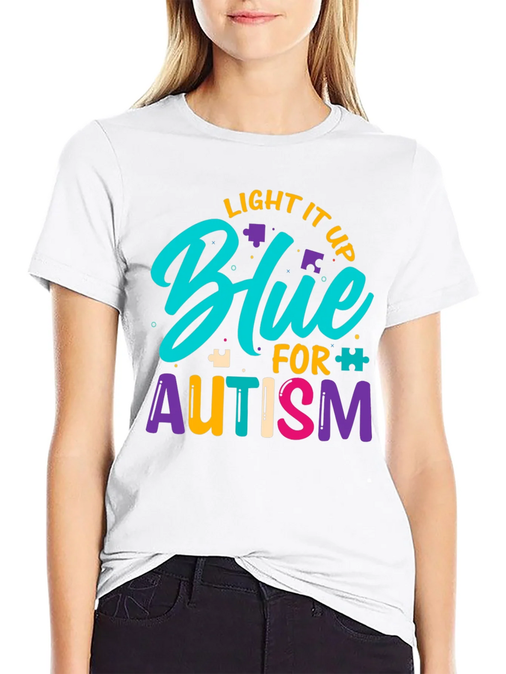 Light It Up Blue Autism Awareness T-Shirt