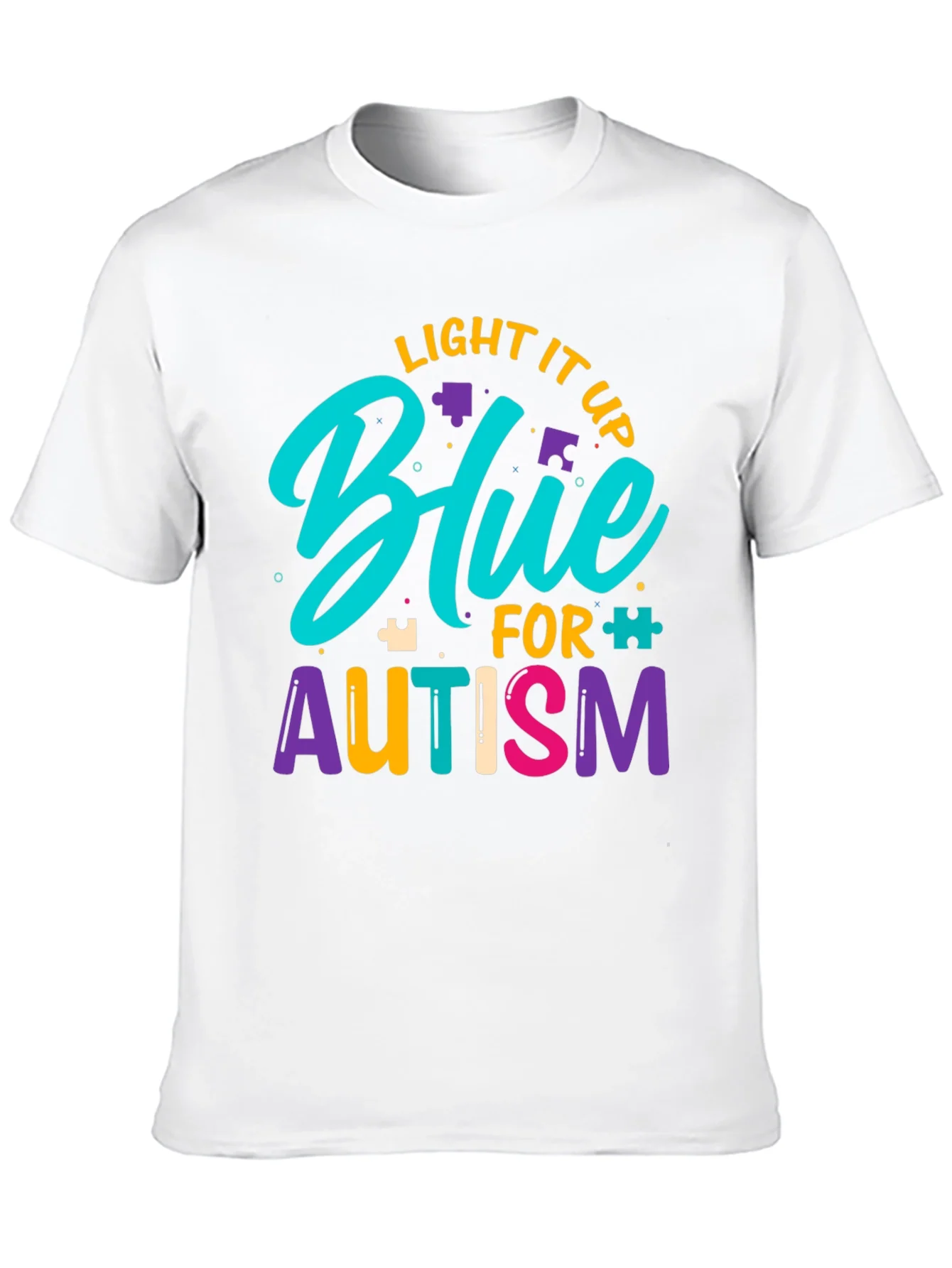 Light It Up Blue Autism Awareness T-Shirt
