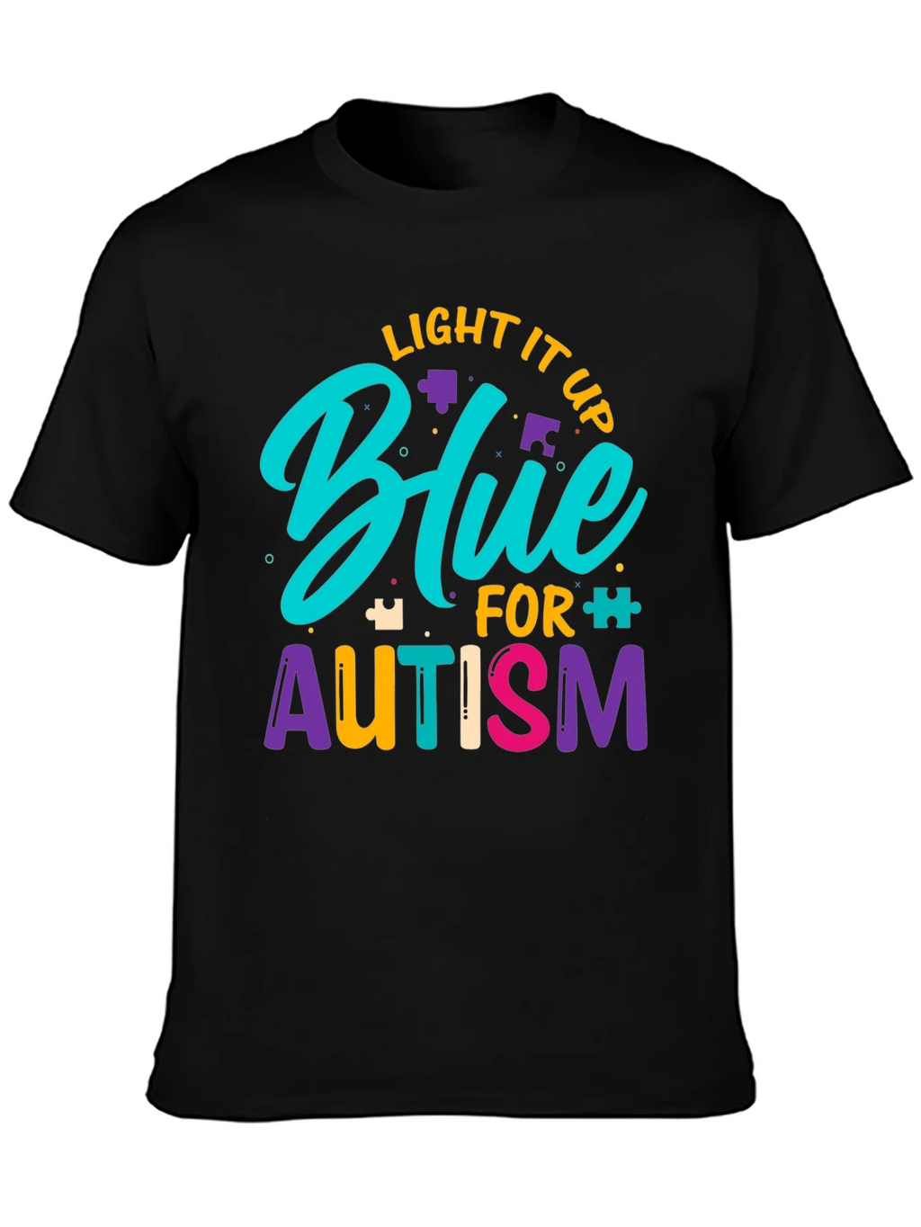 Light It Up Blue Autism Awareness T-Shirt