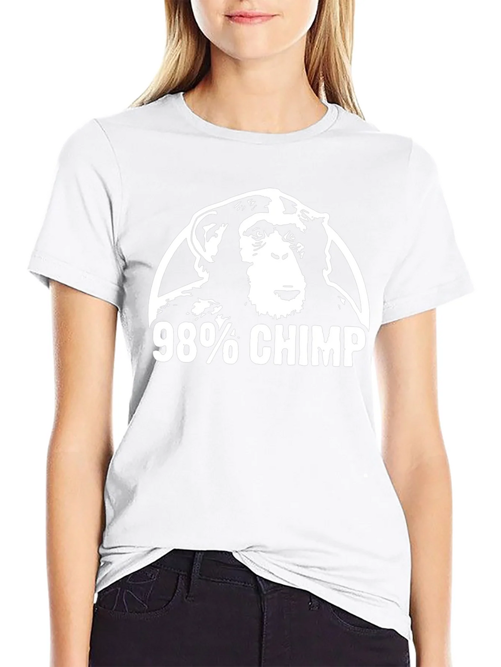 98% Chimp Graphic Tee - Black T-Shirt