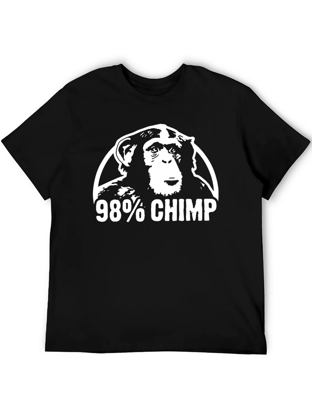 98% Chimp Graphic Tee - Black T-Shirt
