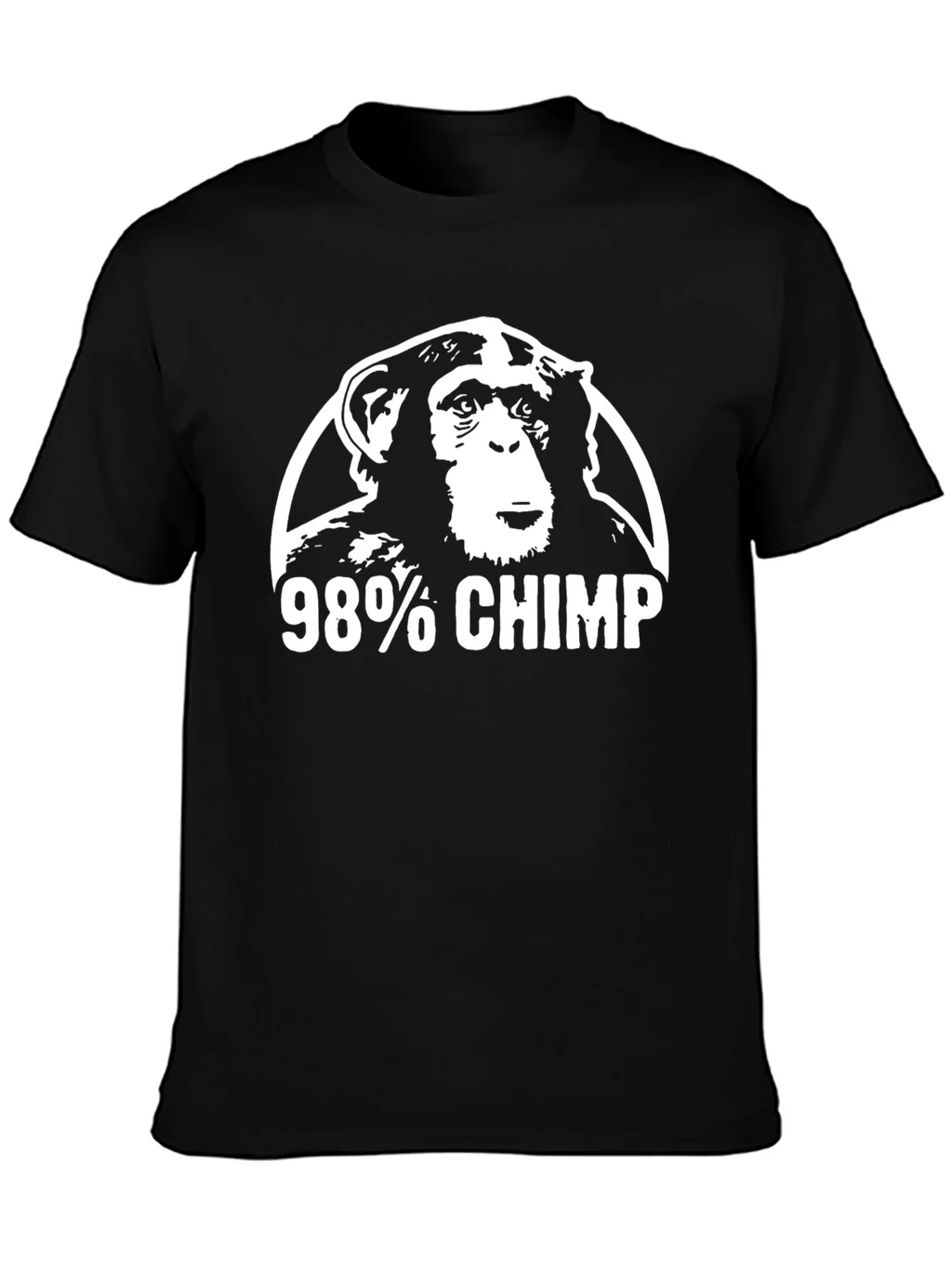 98% Chimp Graphic Tee - Black T-Shirt