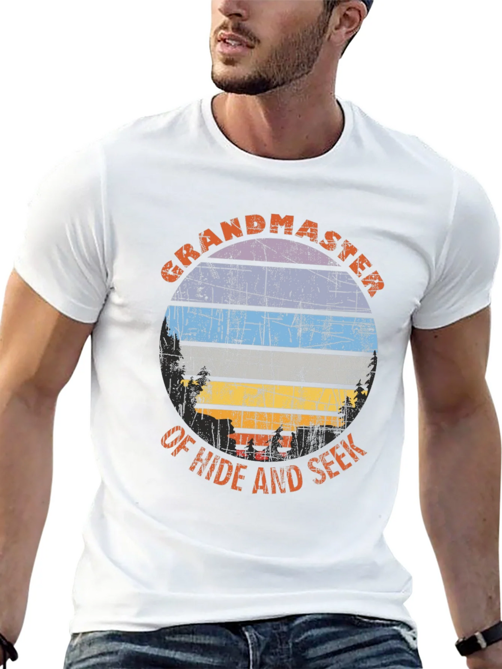 Grandmaster of Hide and Seek Retro T-Shirt