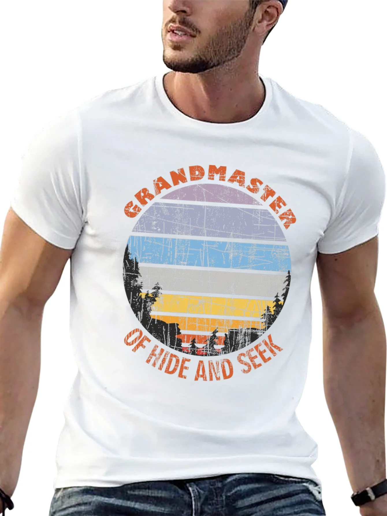 Grandmaster of Hide and Seek Retro T-Shirt