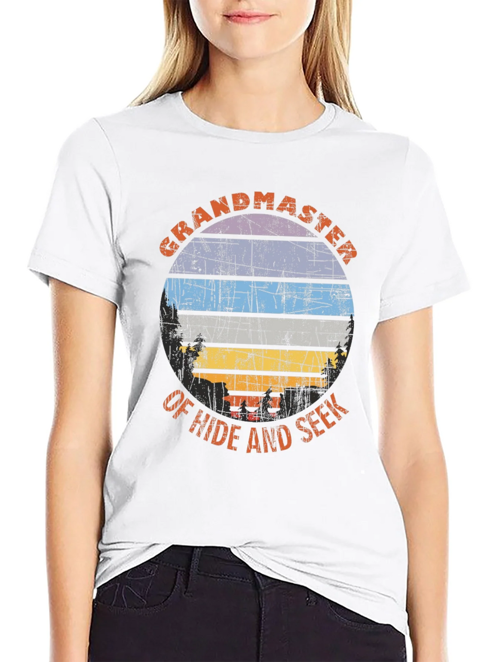 Grandmaster of Hide and Seek Retro T-Shirt