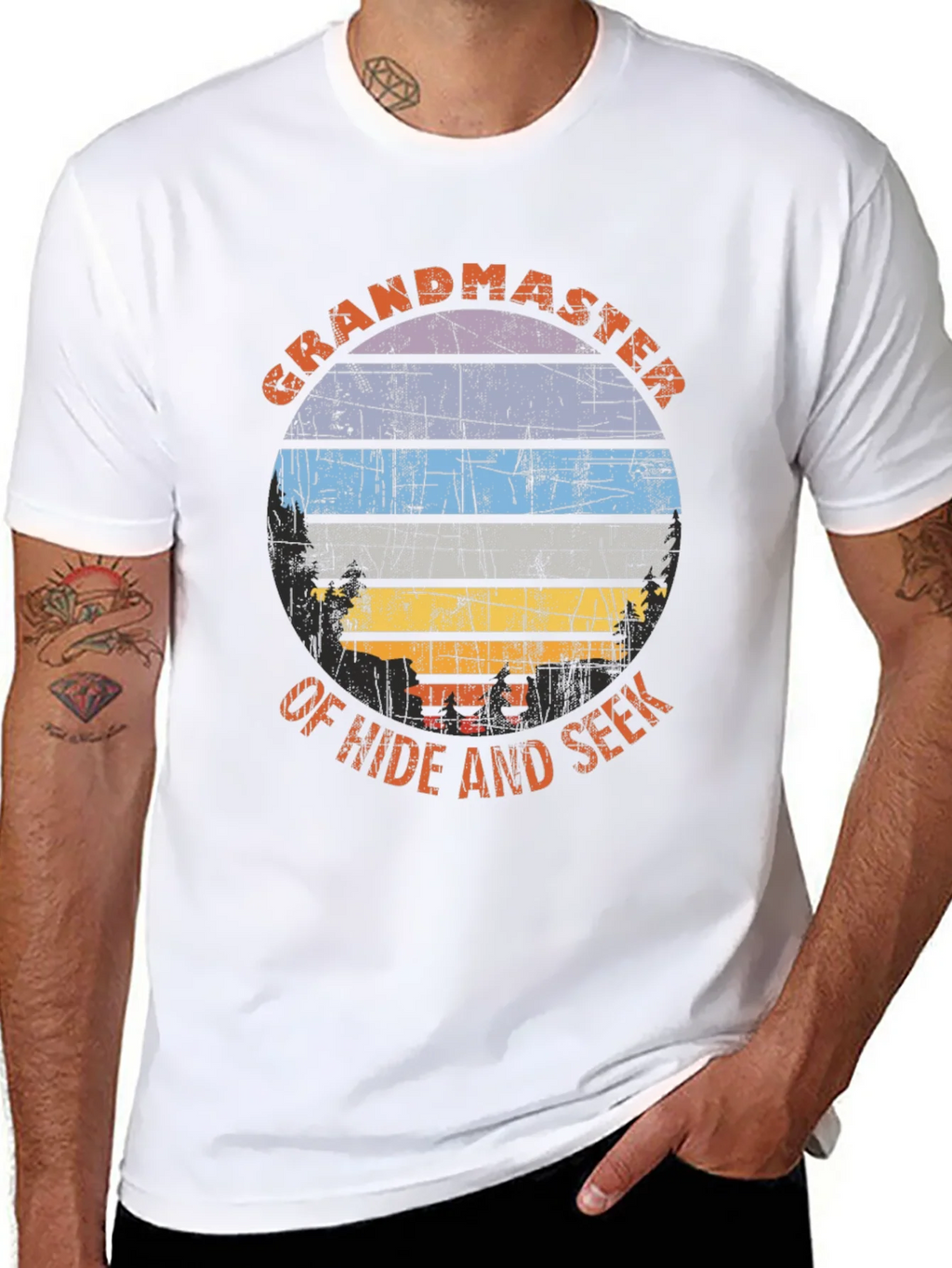 Grandmaster of Hide and Seek Retro T-Shirt