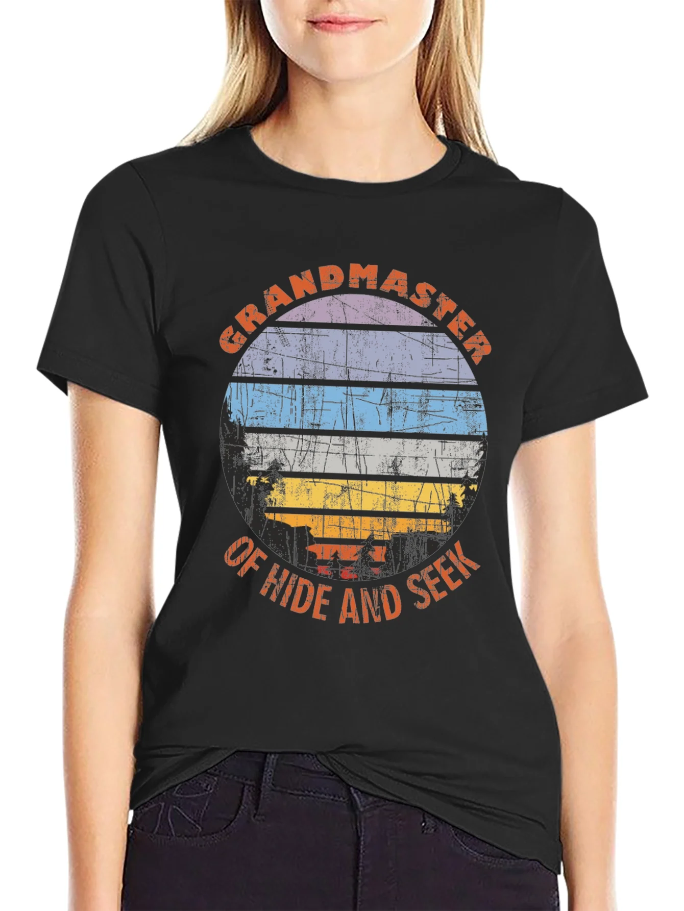 Grandmaster of Hide and Seek Retro T-Shirt