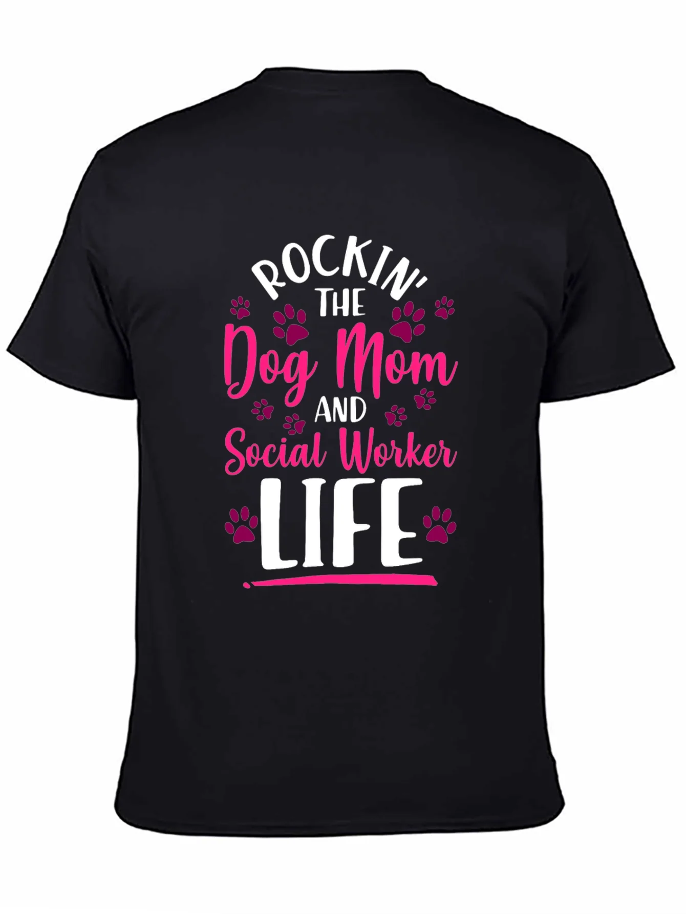 Rockin Dog Mom & Social Worker Life T-Shirt