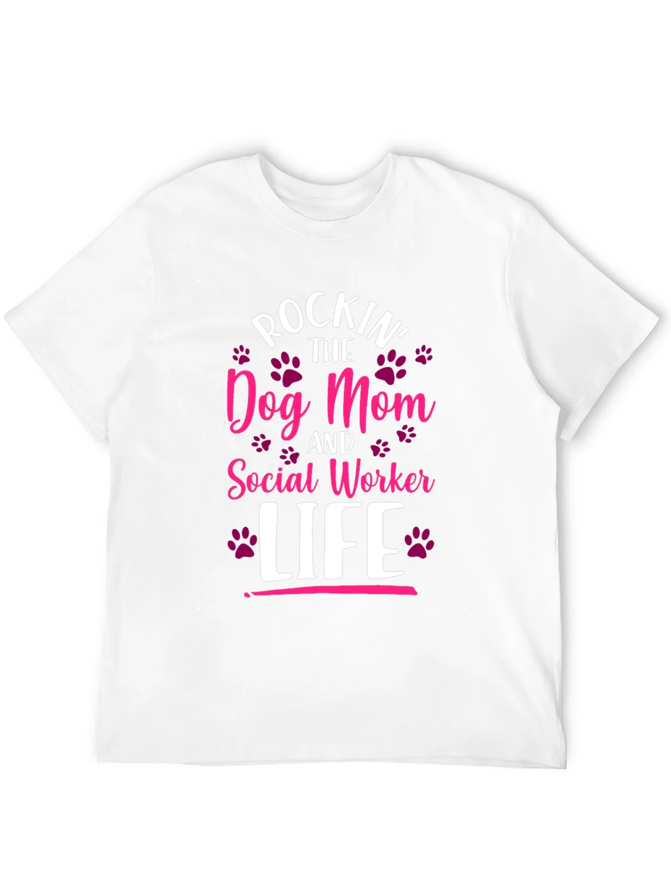 Rockin Dog Mom & Social Worker Life T-Shirt
