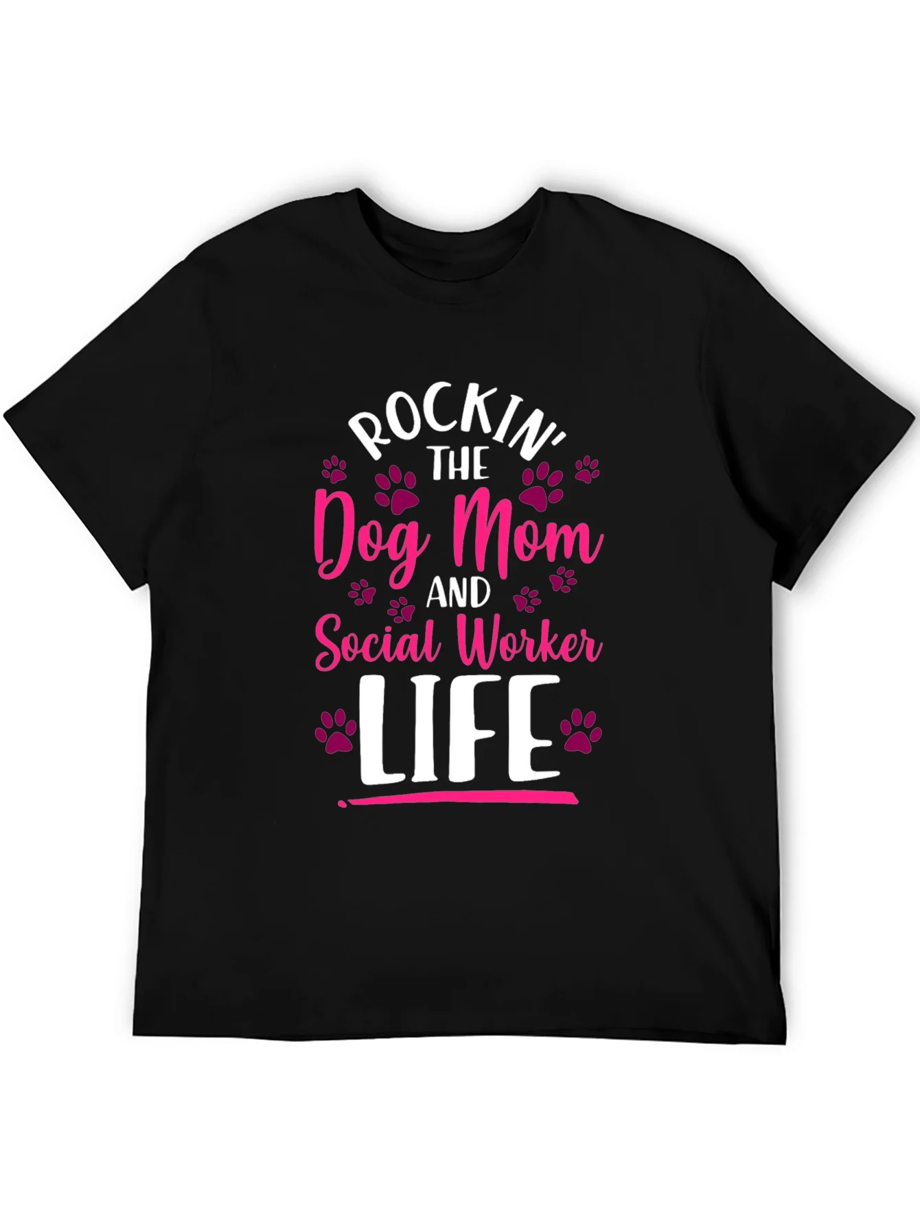 Rockin Dog Mom & Social Worker Life T-Shirt
