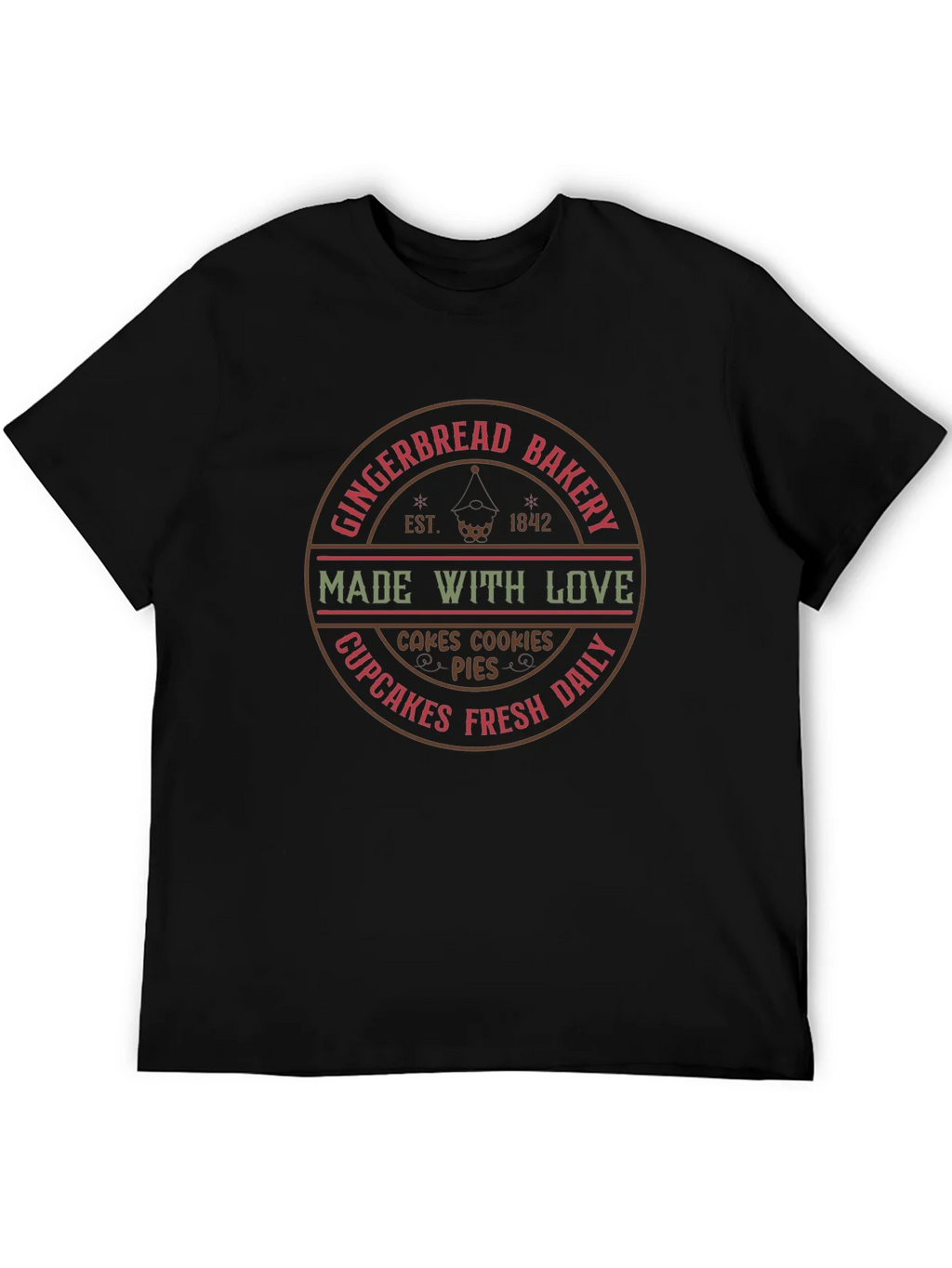 Gingerbread Bakery T-Shirt - Made With Love