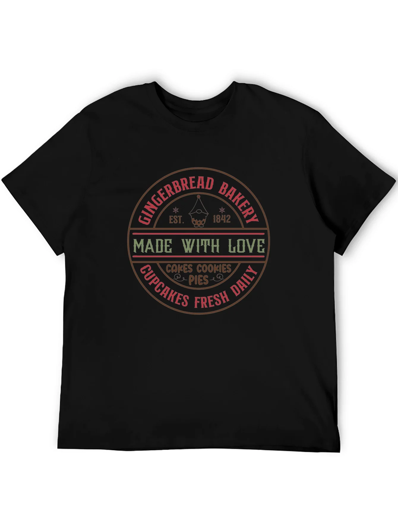 Gingerbread Bakery T-Shirt - Made With Love