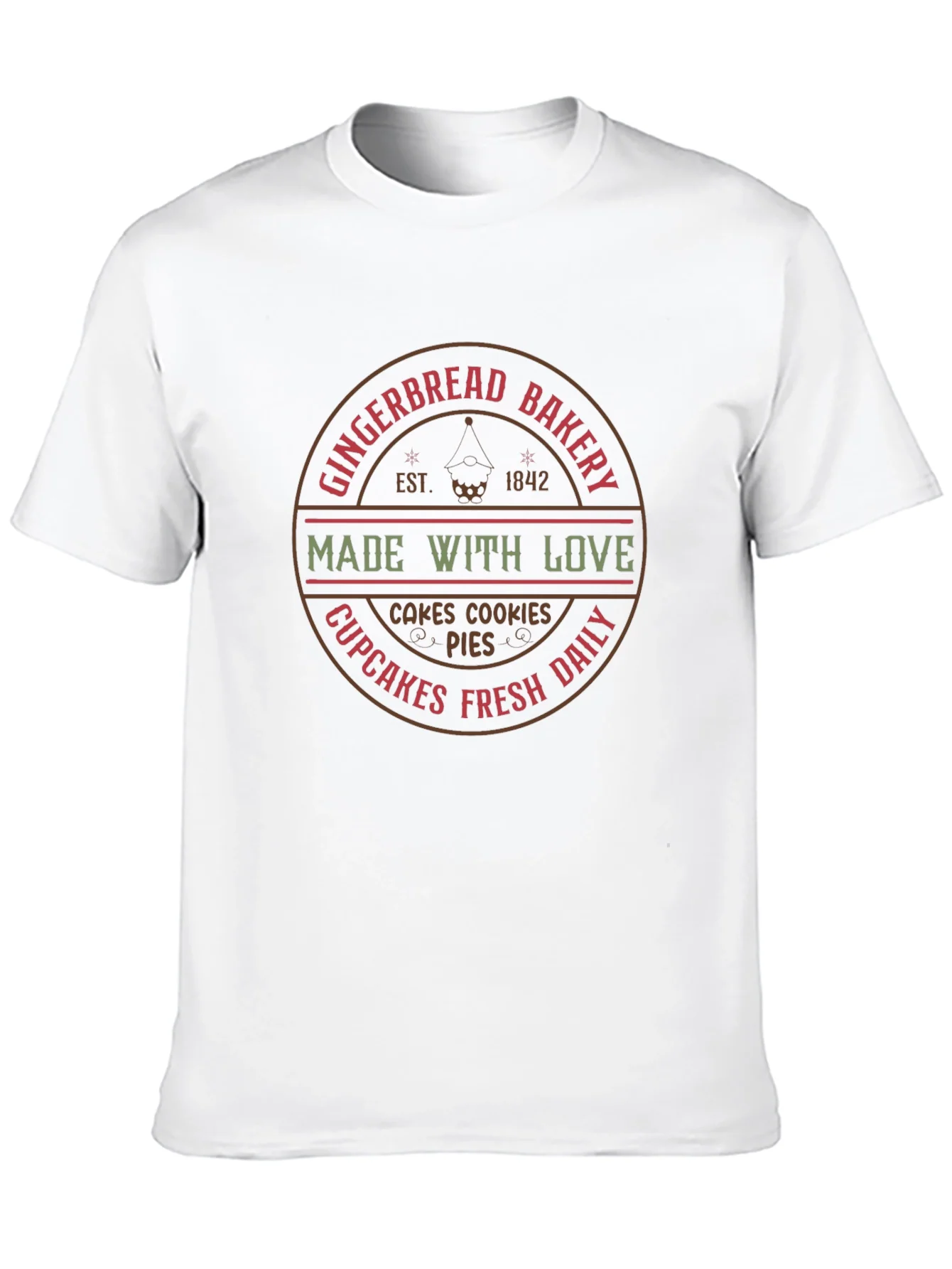 Gingerbread Bakery T-Shirt - Made With Love