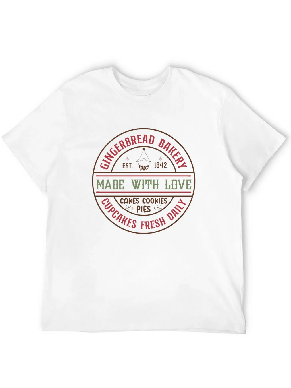 Gingerbread Bakery T-Shirt - Made With Love