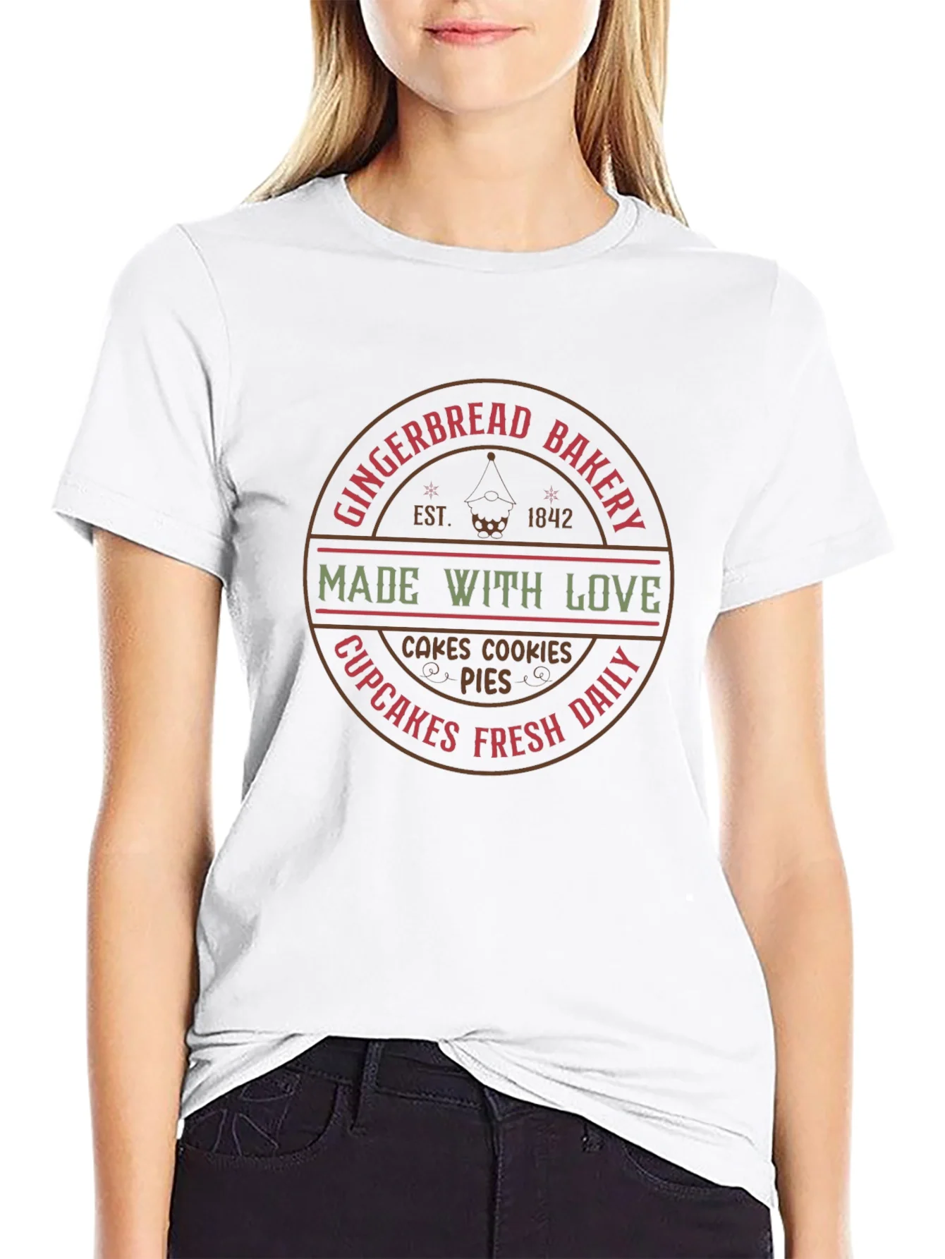 Gingerbread Bakery T-Shirt - Made With Love