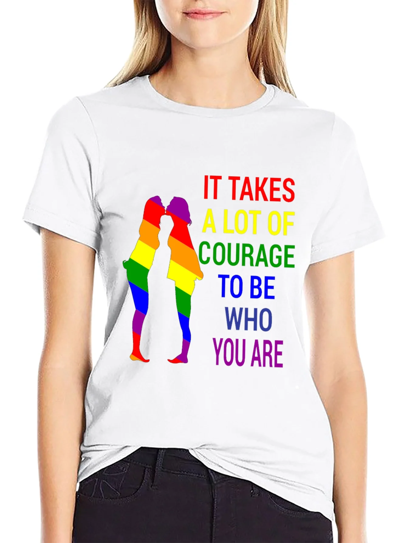 LGBTQ+ Pride T-Shirt - Courage to Be You