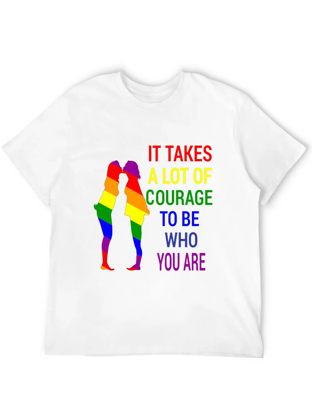 LGBTQ+ Pride T-Shirt - Courage to Be You