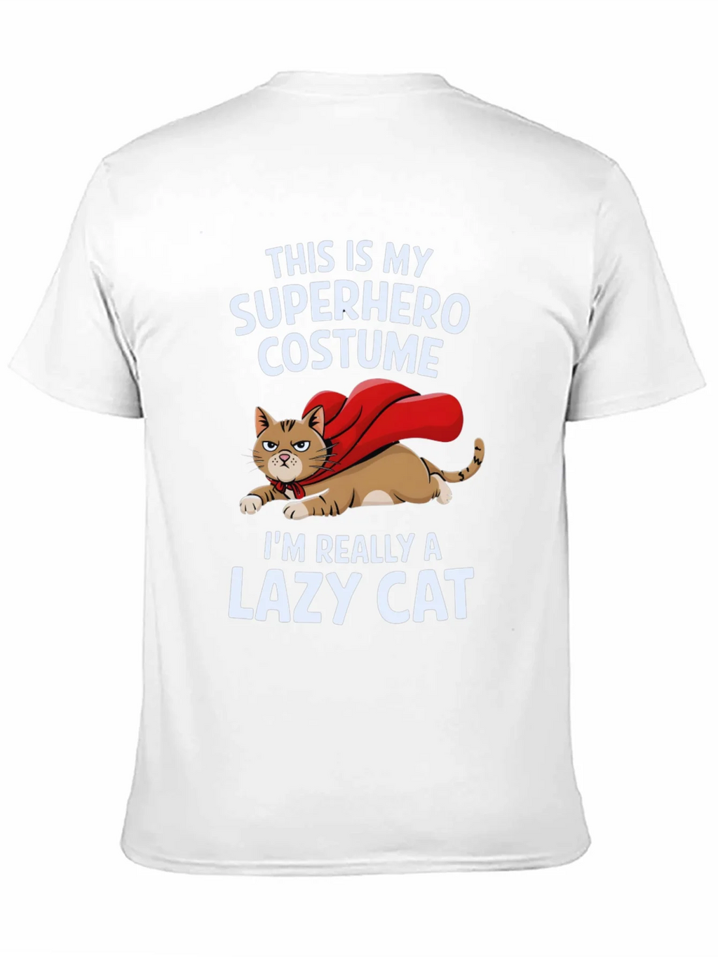 Superhero Lazy Cat Graphic Tee