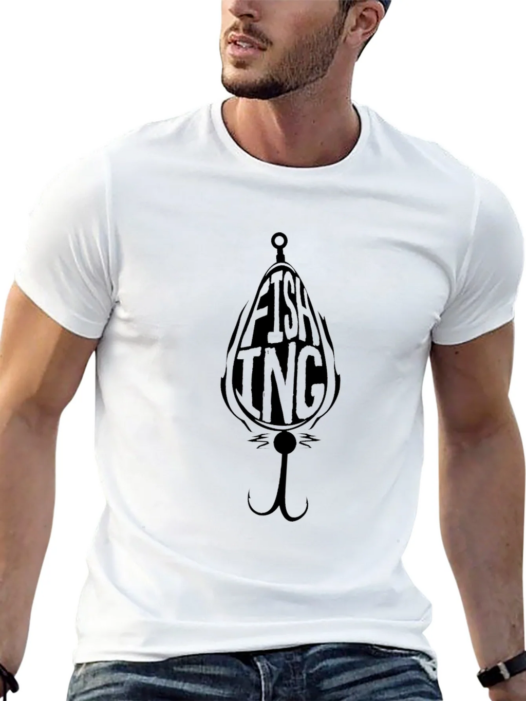 Fishing INC Black Graphic T-Shirt