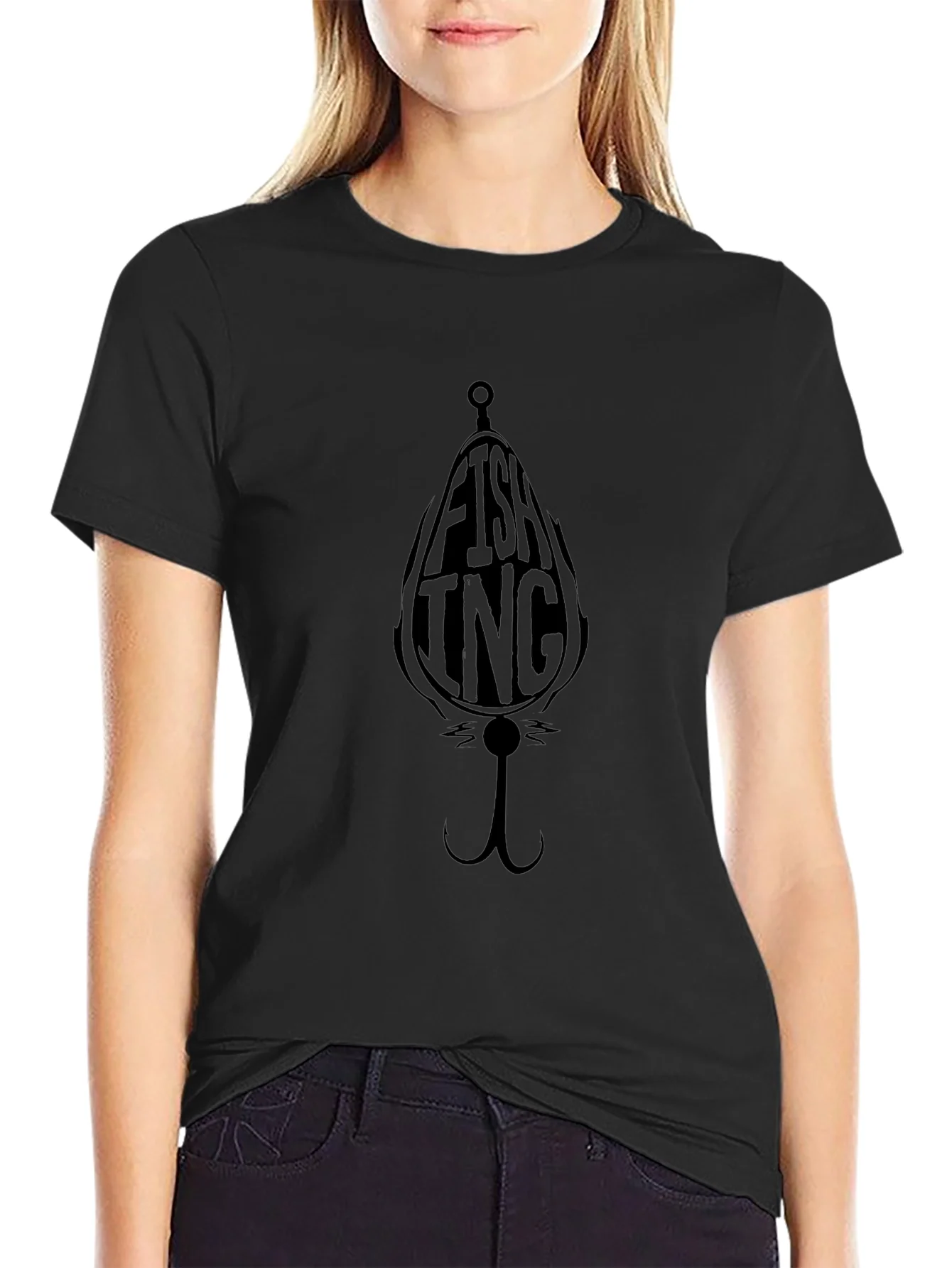 Fishing INC Black Graphic T-Shirt
