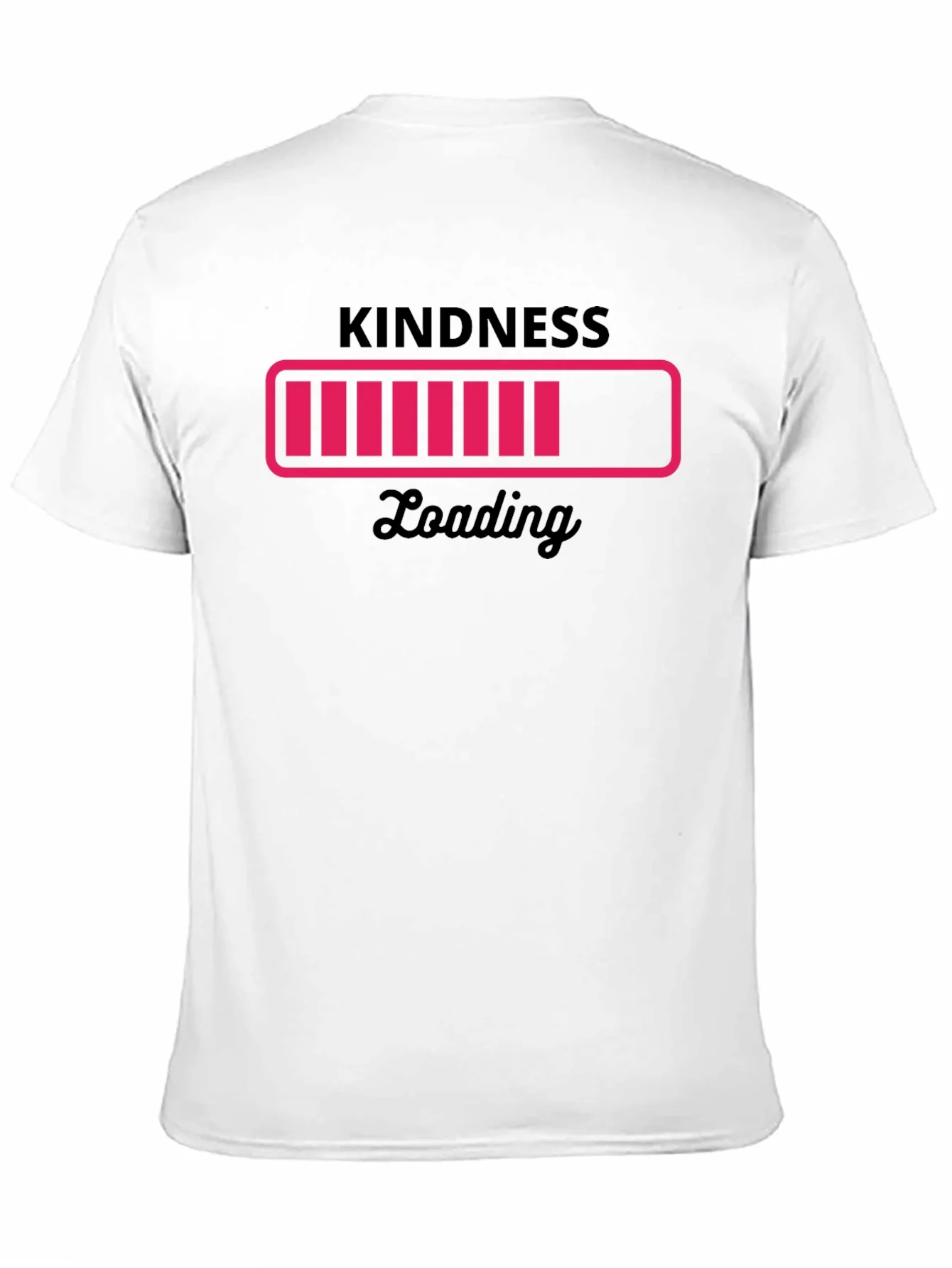 Kindness Loading Black Graphic Tee - Trendy Unisex T-Shirt