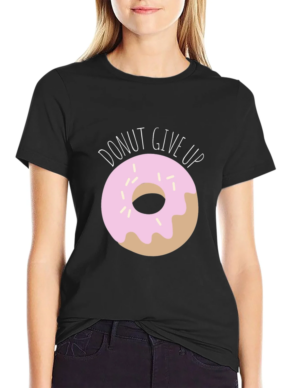 Donut Give Up Graphic T-Shirt