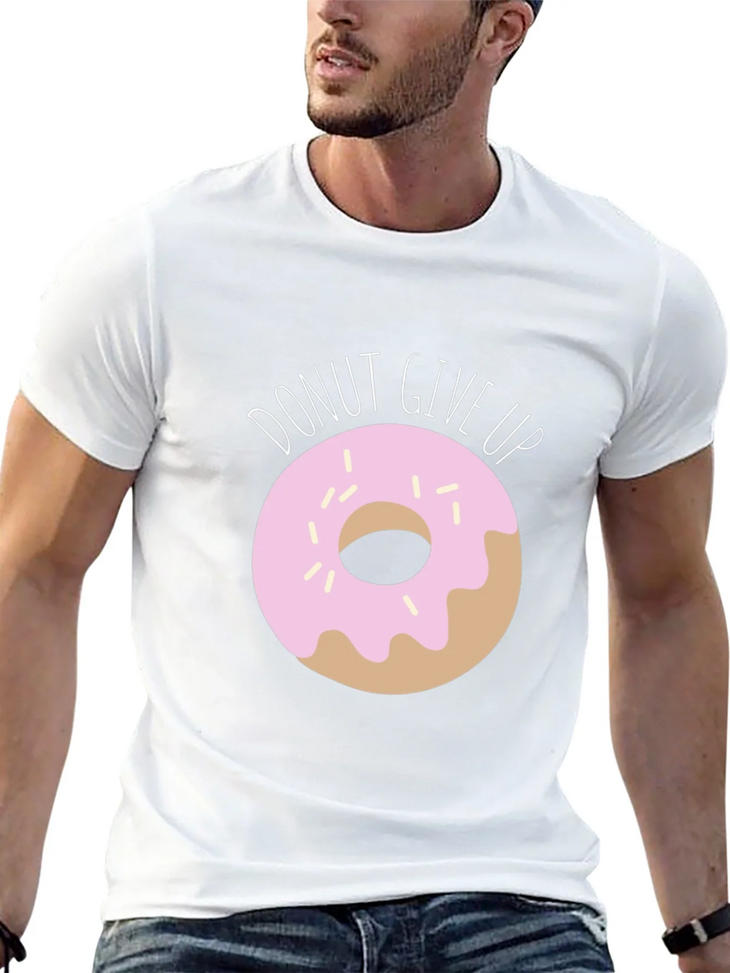 Donut Give Up Graphic T-Shirt
