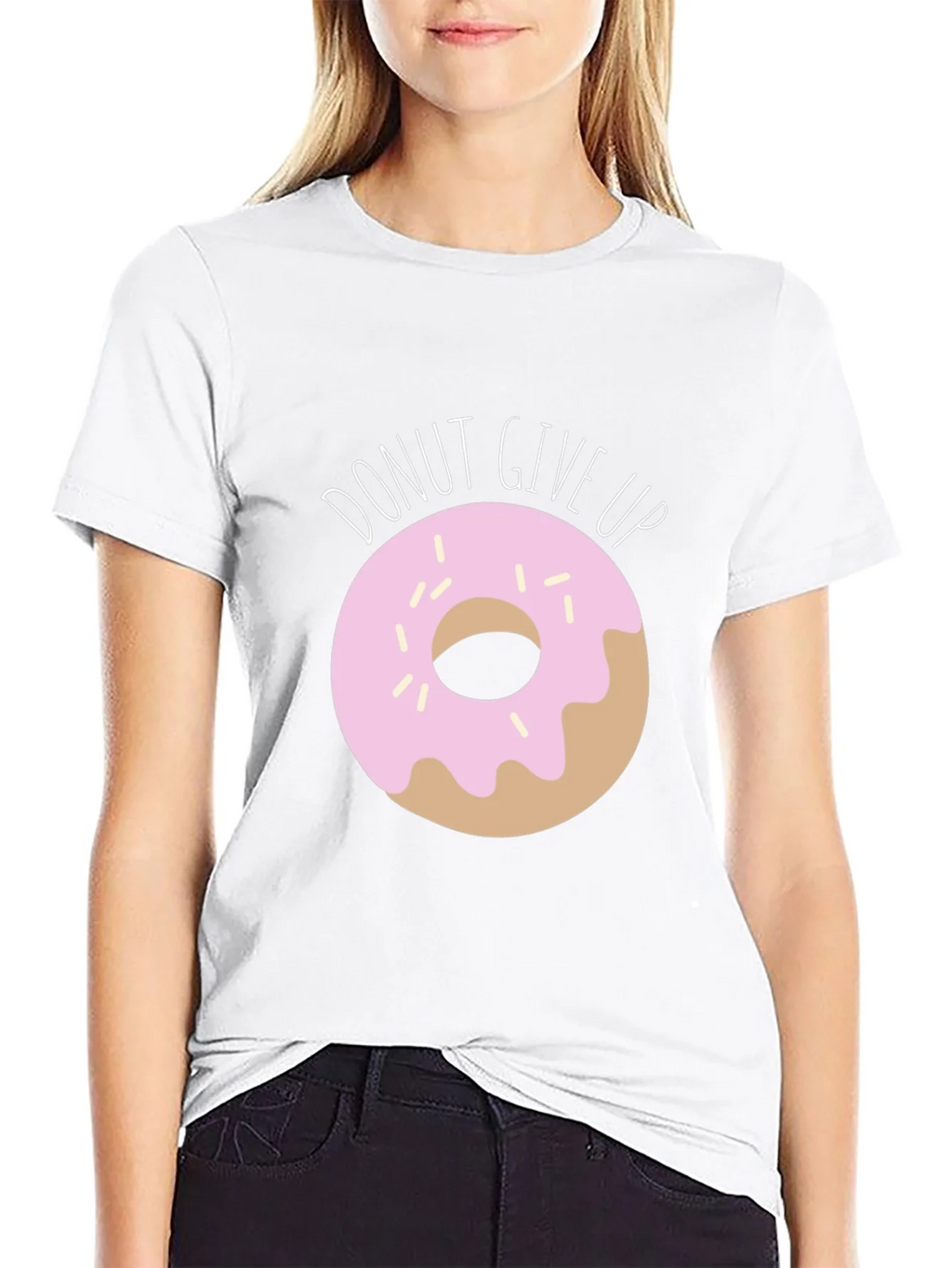 Donut Give Up Graphic T-Shirt
